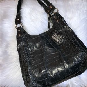Coach Maggie Embossed Croc Tote